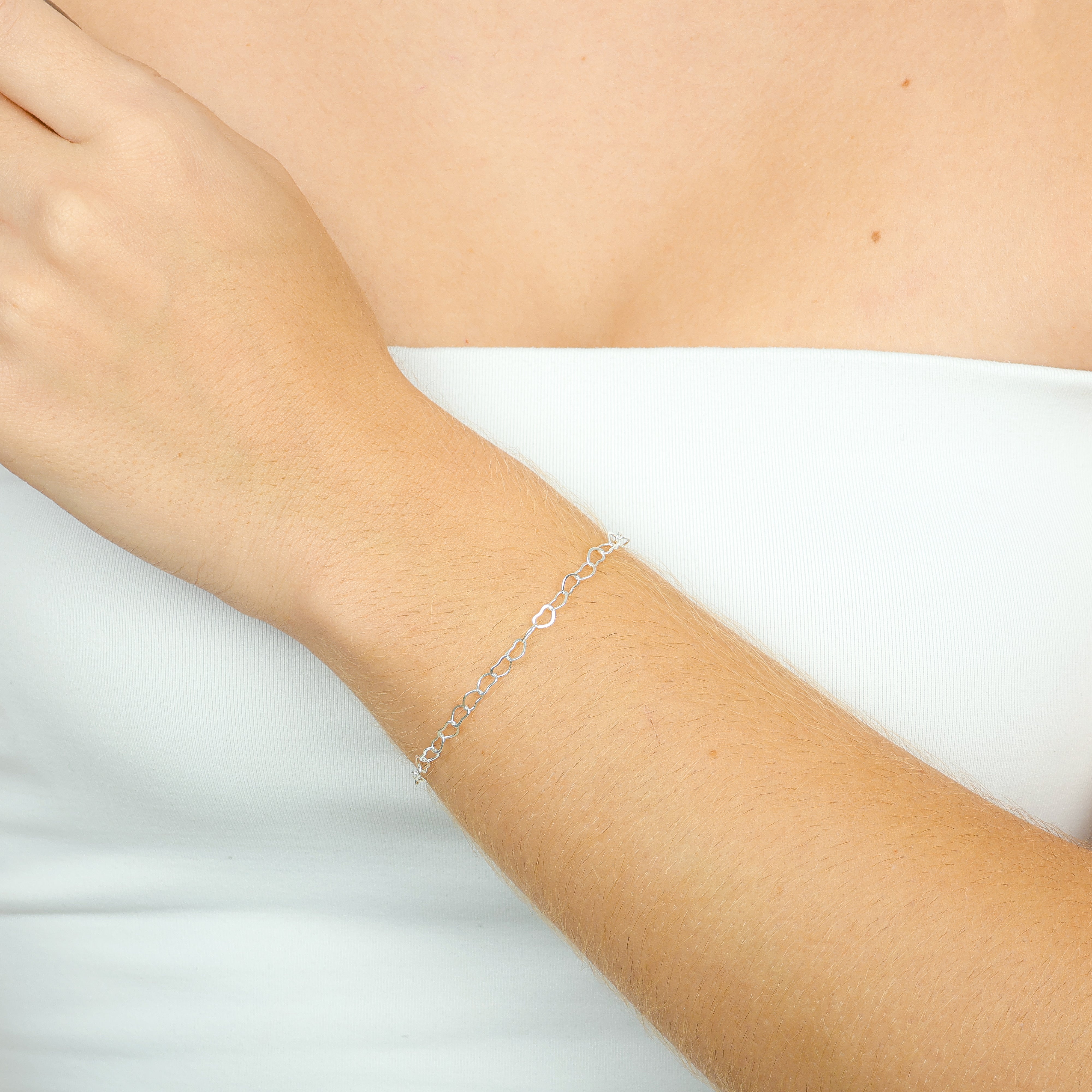 Pulseira elo coração